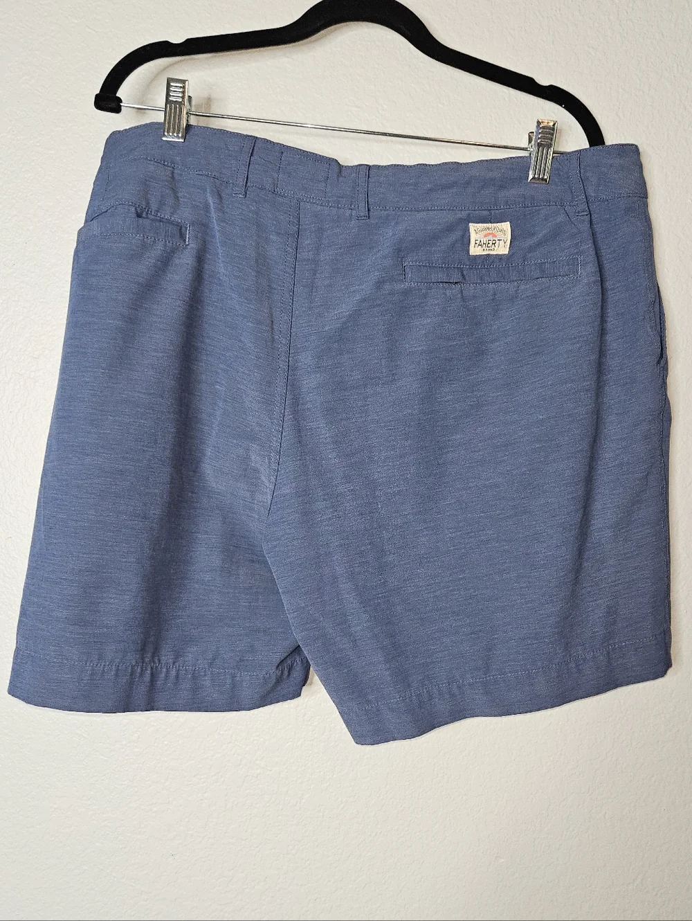 Faherty All Day Shorts Size 42 Blue Drawstring